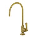 Kingston Brass KS5197NML Magellan Single-Handle Water Filtration Faucet, Brushed Brass KS5197NML